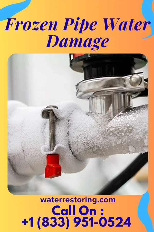 Frozen Pipe Water Damage in Vance, SC